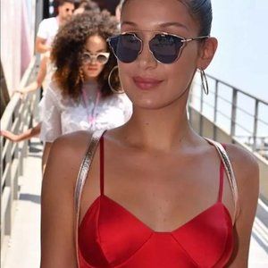 Black and Silver Sunglasses with Emerald Nosepads